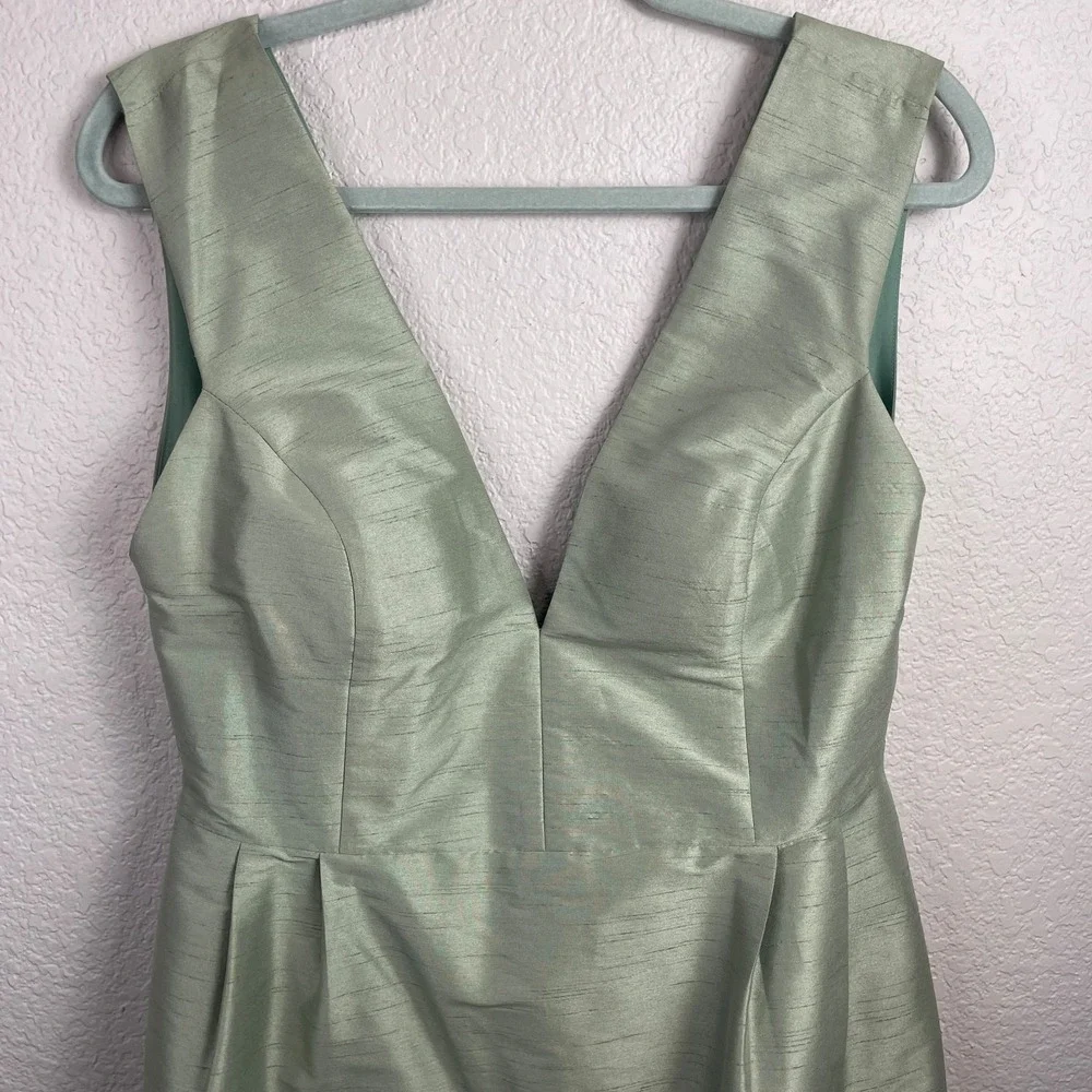 Lula Kate Dress Womens 12 Light Green Long Gown Maxi Brides Maid Formal Party - Picture 3 of 12